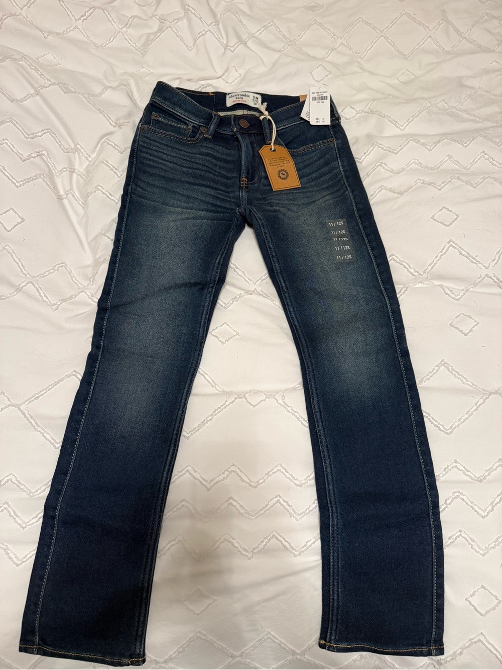 abercrombie kids Dark Blue Straight Leg Jeans